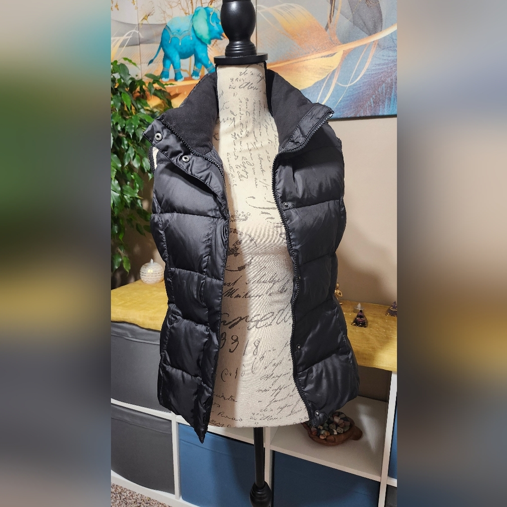 Eddie Bauer Women's Small Premium Goose Down Brown Sleeveless Puffer Vest